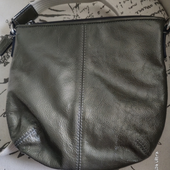 COACH COPPER METALLIC COATED CROSS BODY/SHOULDER BAG WITH HANG TAG EUC - Picture 4 of 9